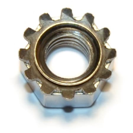 Midwest Fastener External Tooth Lock Washer Lock Nut, 5/16"-18, 18-8 Stainless Steel, Not Graded, 10 PK 33787